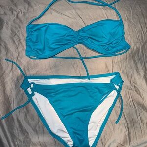 Brazilian 90s turquoise Bikini Set